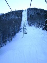 Madonna 1 Chair-Looking up the Headwall-Smuggs, VT