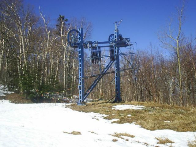 Abandoned Poma Platter Pull, Pico Vermont