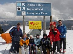 The family at the top of FIS  aspen mountain