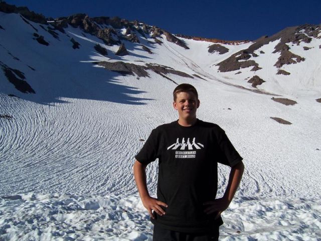 Christian (heavenly_romer) in front of avalanche gulch