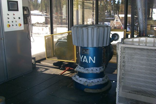 Motor room of Eagle, Badger Pass