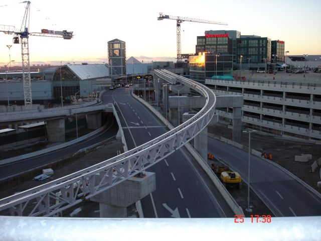 Partial guideway installation Toronto APM