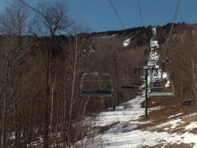 Panorama looking up the lift line